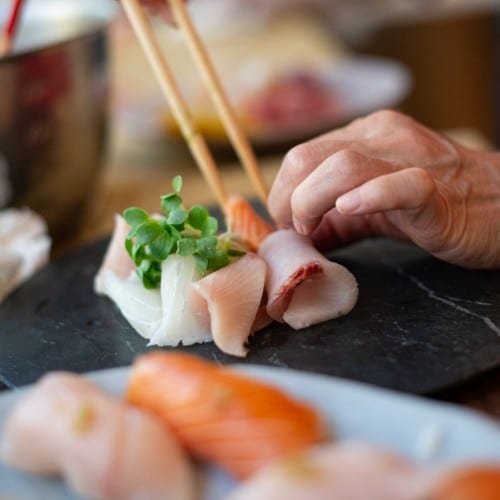 Hamachi Sashimi: Yellowtail.