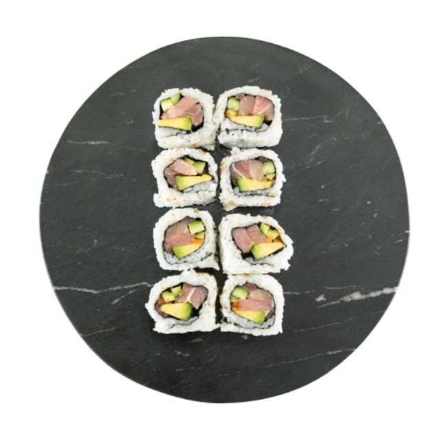 Tuna Roll (Blue Fin & Toro) 8 pieces.